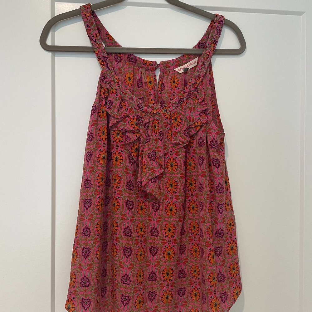 Rebecca Taylor Printed Silk Tank